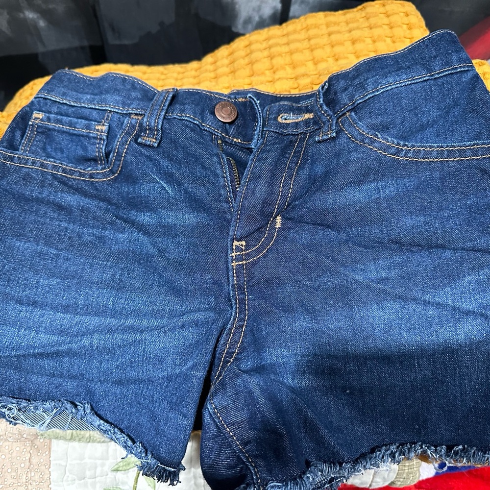 Old Navy Girls Jean Cutoff Shorts - Dark Blue